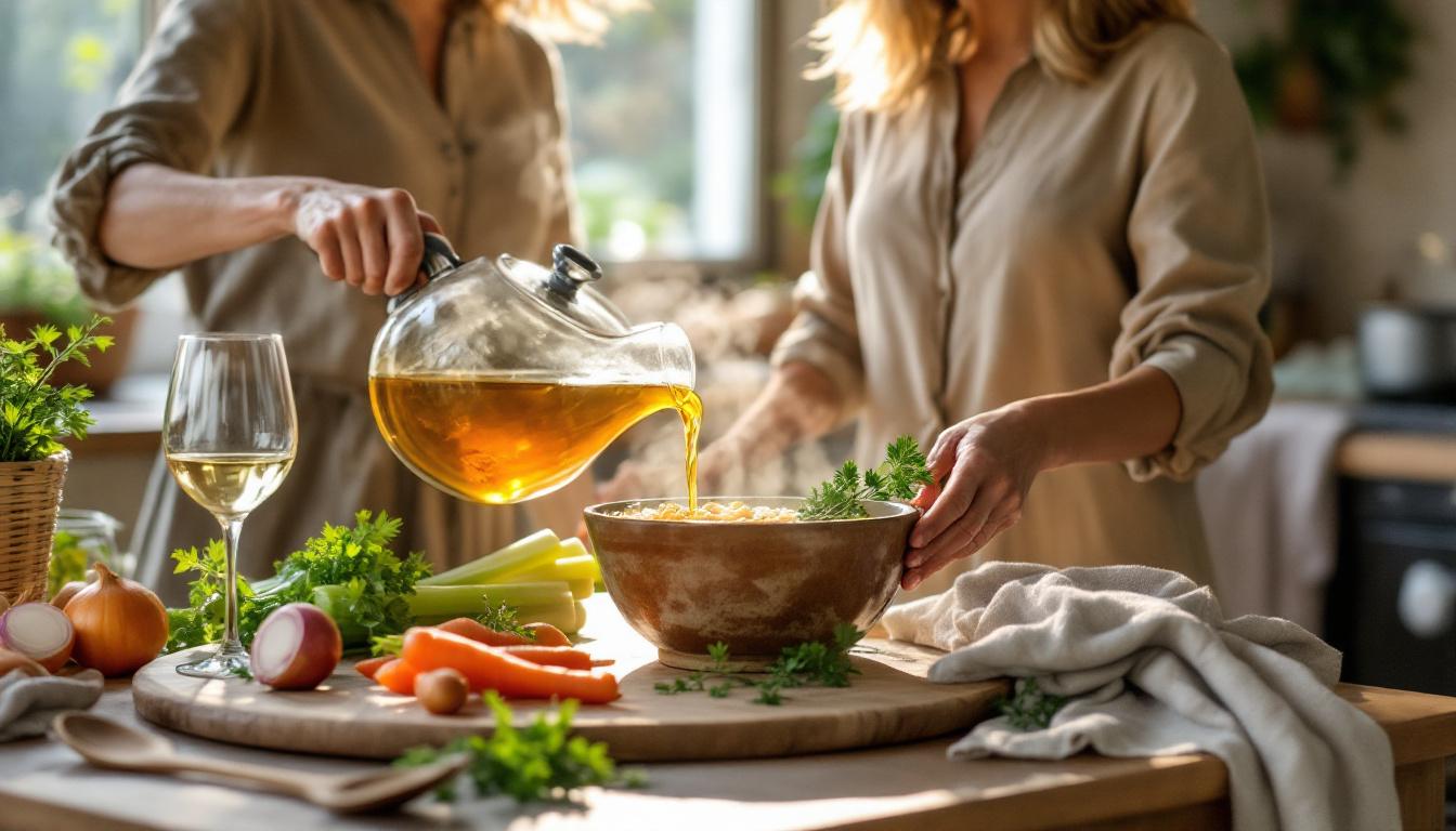 scopri come preparare un brodo vegetale perfetto, la base ideale per risotti e minestre saporite e genuine.