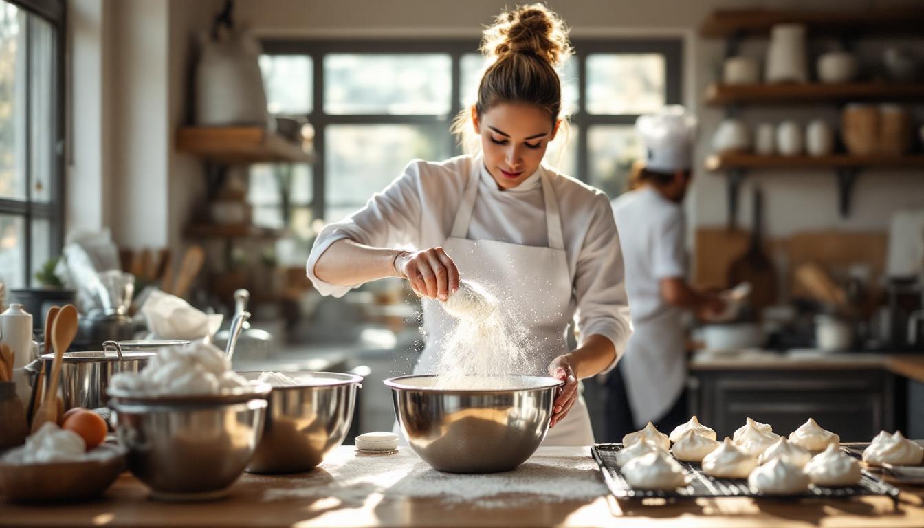 scopri il segreto dei pasticceri per ottenere meringhe perfette: il motivo per cui la maizena è l'ingrediente indispensabile nelle loro ricette.