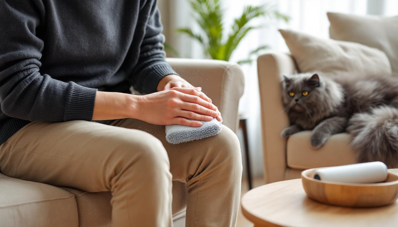 scopri il trucco semplice e veloce per eliminare i peli di gatto dai vestiti in pochi secondi e dire addio a fastidiosi pelucchi.