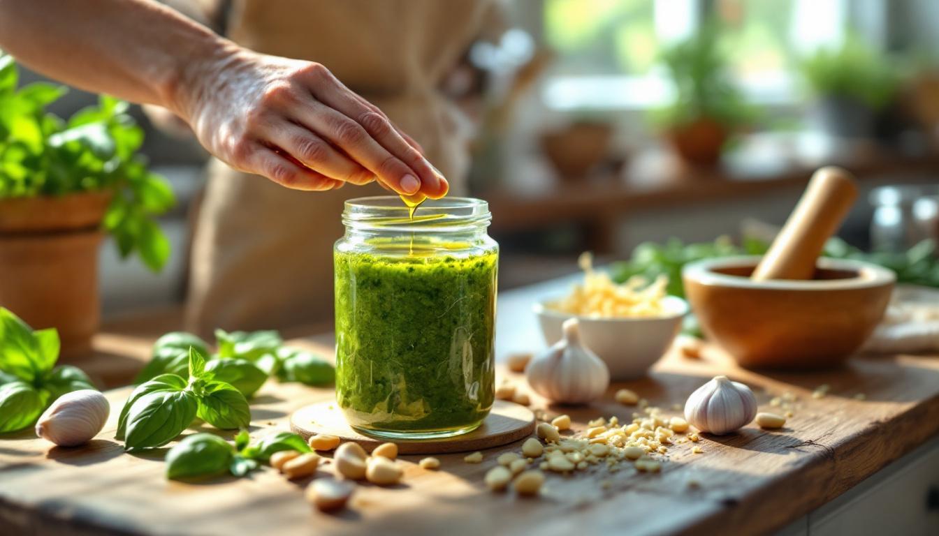 scopri i segreti per conservare il pesto genovese casalingo verde e fresco più a lungo, mantenendo intatto tutto il suo sapore autentico e la sua freschezza.