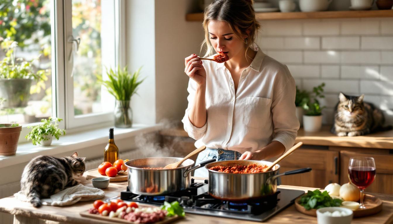 scopri le differenze nel sapore e nella consistenza del ragù alla bolognese veloce cotto in 30 minuti rispetto alla versione tradizionale di 3 ore.