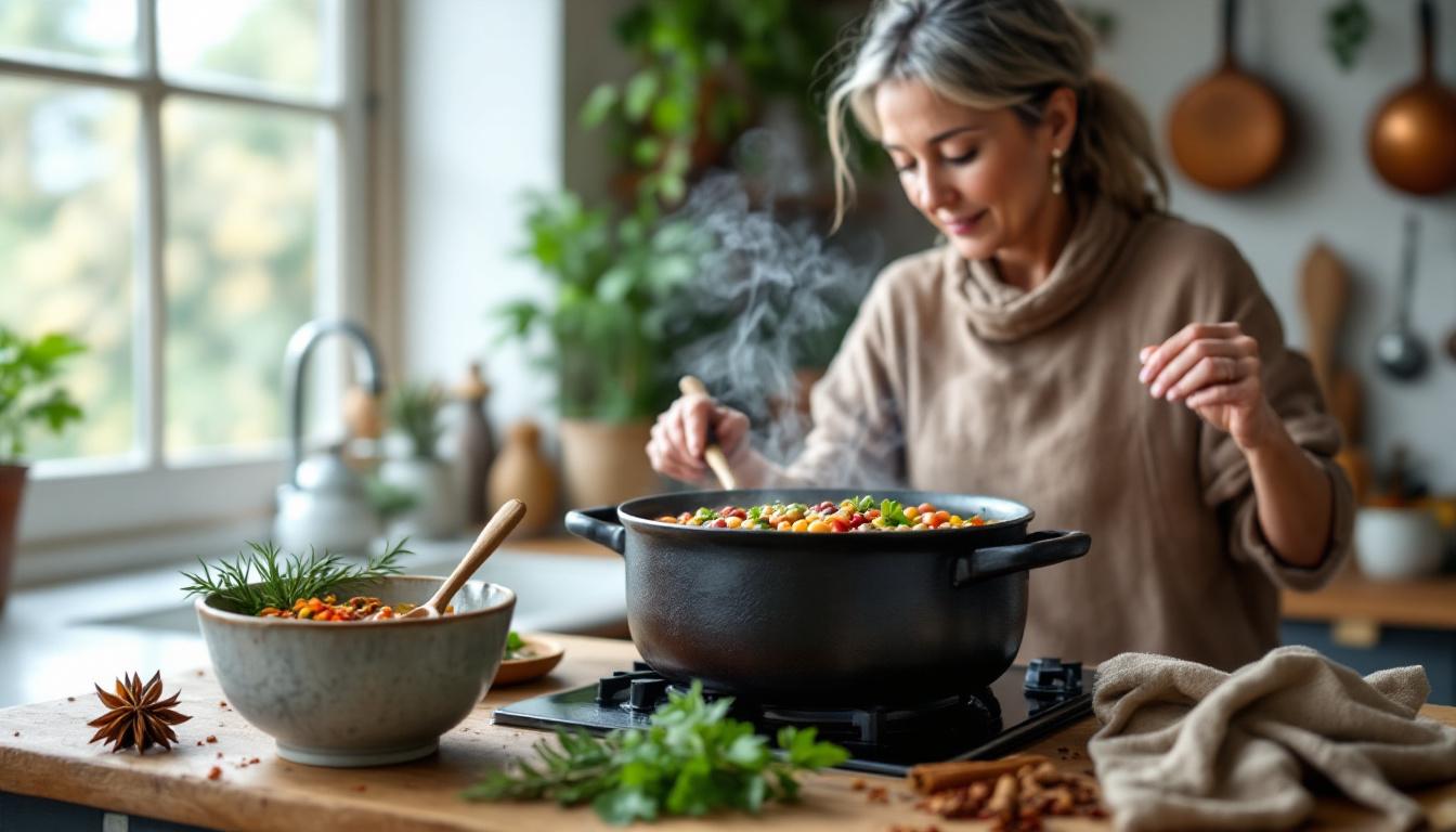 scopri come preparare zuppe di legumi senza sale arricchite dalle spezie giuste per un sapore intenso e naturale.